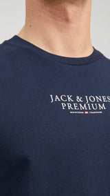 JACK & JONES JPRBLUARCHIE tee crew neck in navy blazer - Image 6