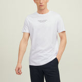 JACK & JONES JPRBLUARCHIE tee crew neck - white