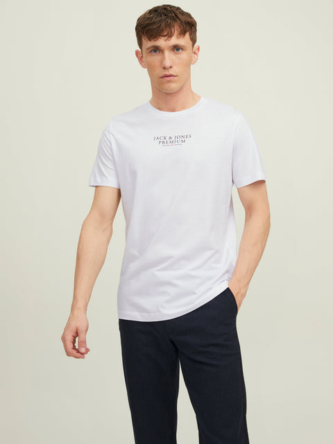 JACK & JONES JPRBLUARCHIE tee crew neck in white