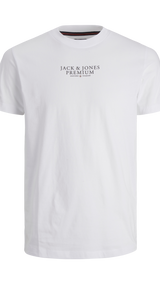 JACK & JONES JPRBLUARCHIE tee crew neck - white