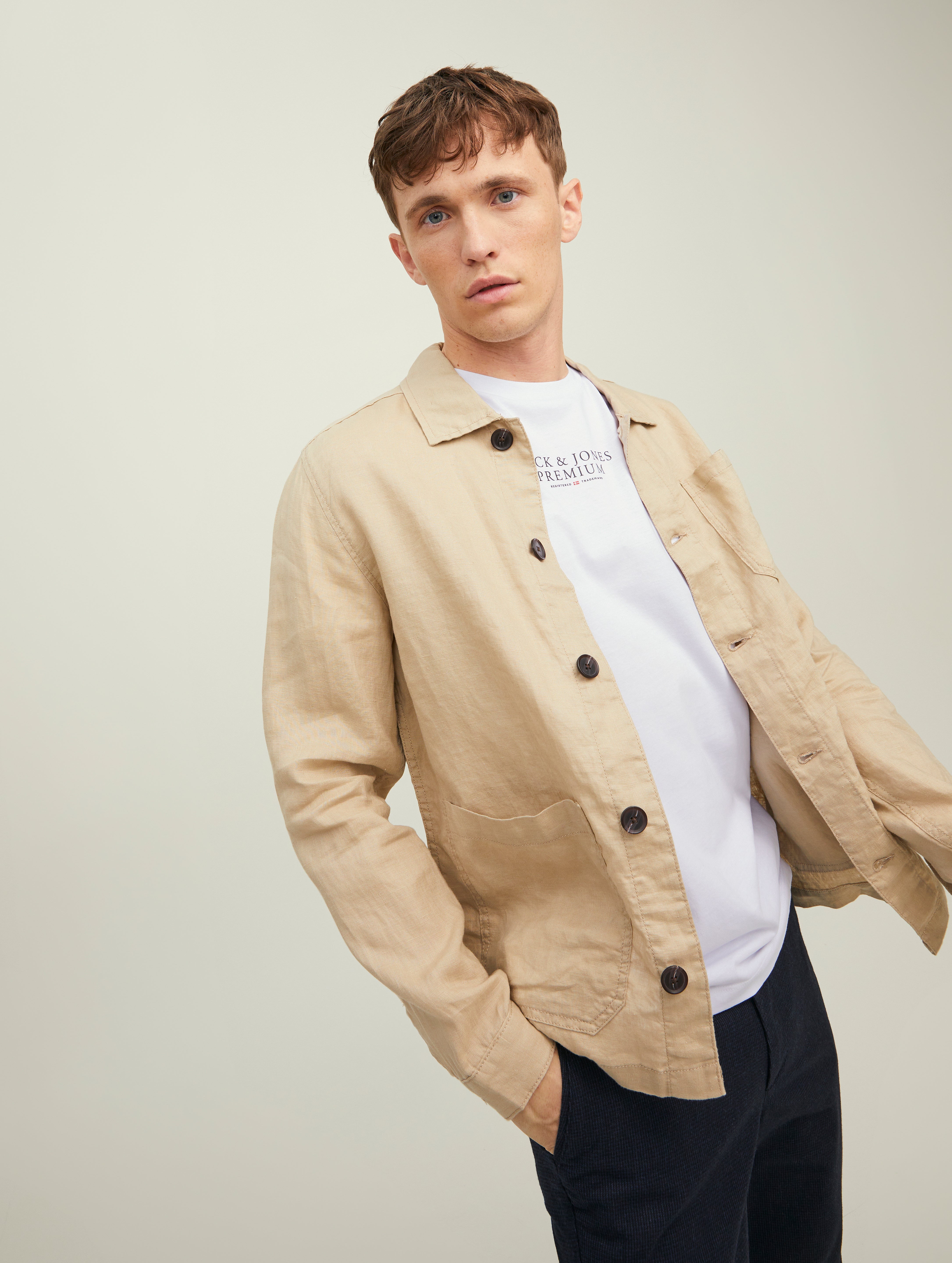 JACK & JONES JPRBLUARCHIE tee crew neck - white