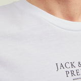 JACK & JONES JPRBLUARCHIE tee crew neck - white