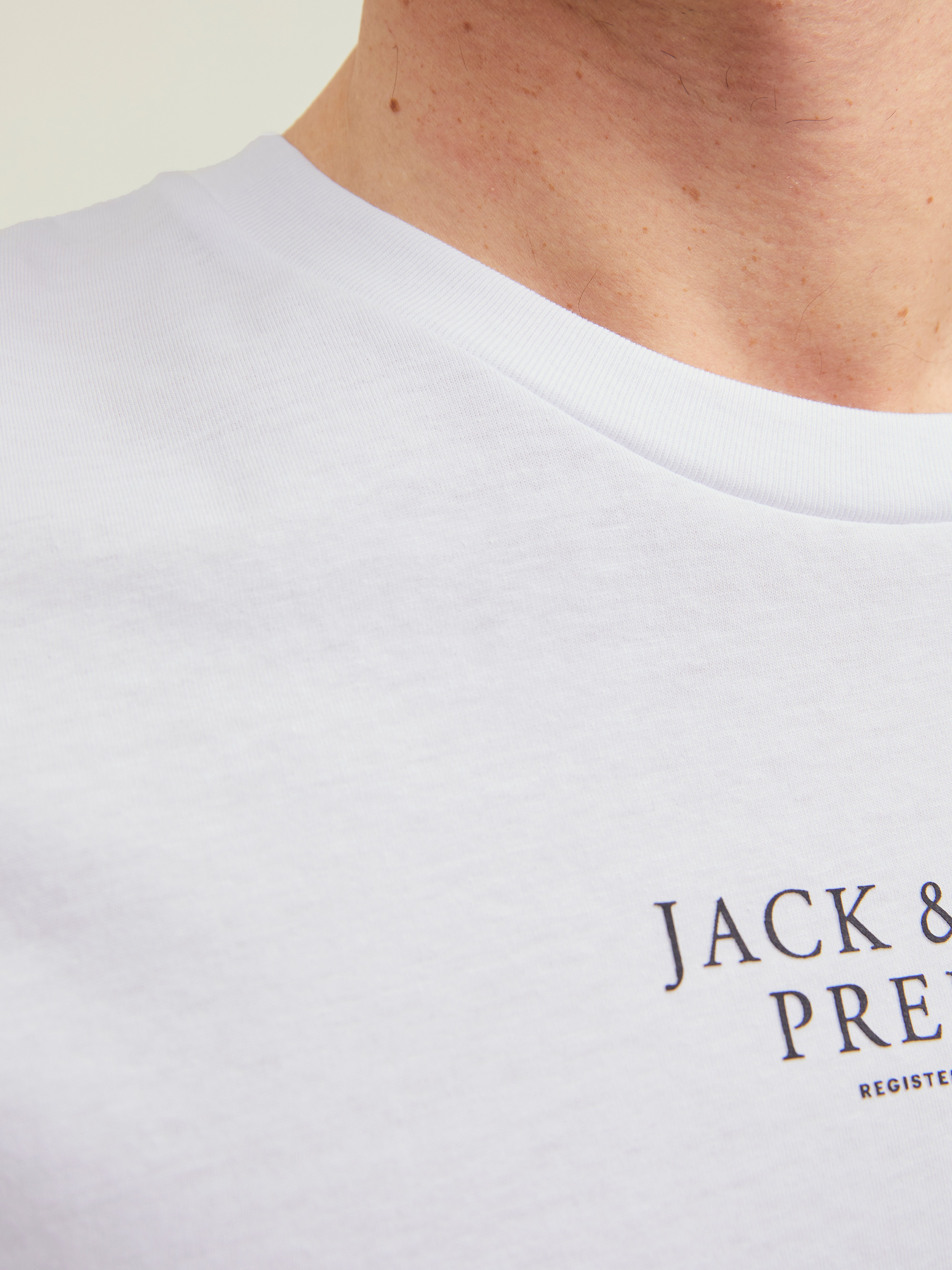 JACK & JONES JPRBLUARCHIE tee crew neck - white