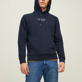 JACK & JONES JPRBLUARCHIE sweat hood in navy blazer - Image 1