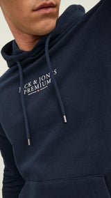 JACK & JONES JPRBLUARCHIE sweat hood in navy blazer - Image 6