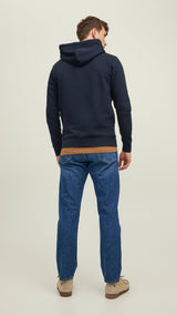 JACK & JONES JPRBLUARCHIE sweat hood in navy blazer - Image 2