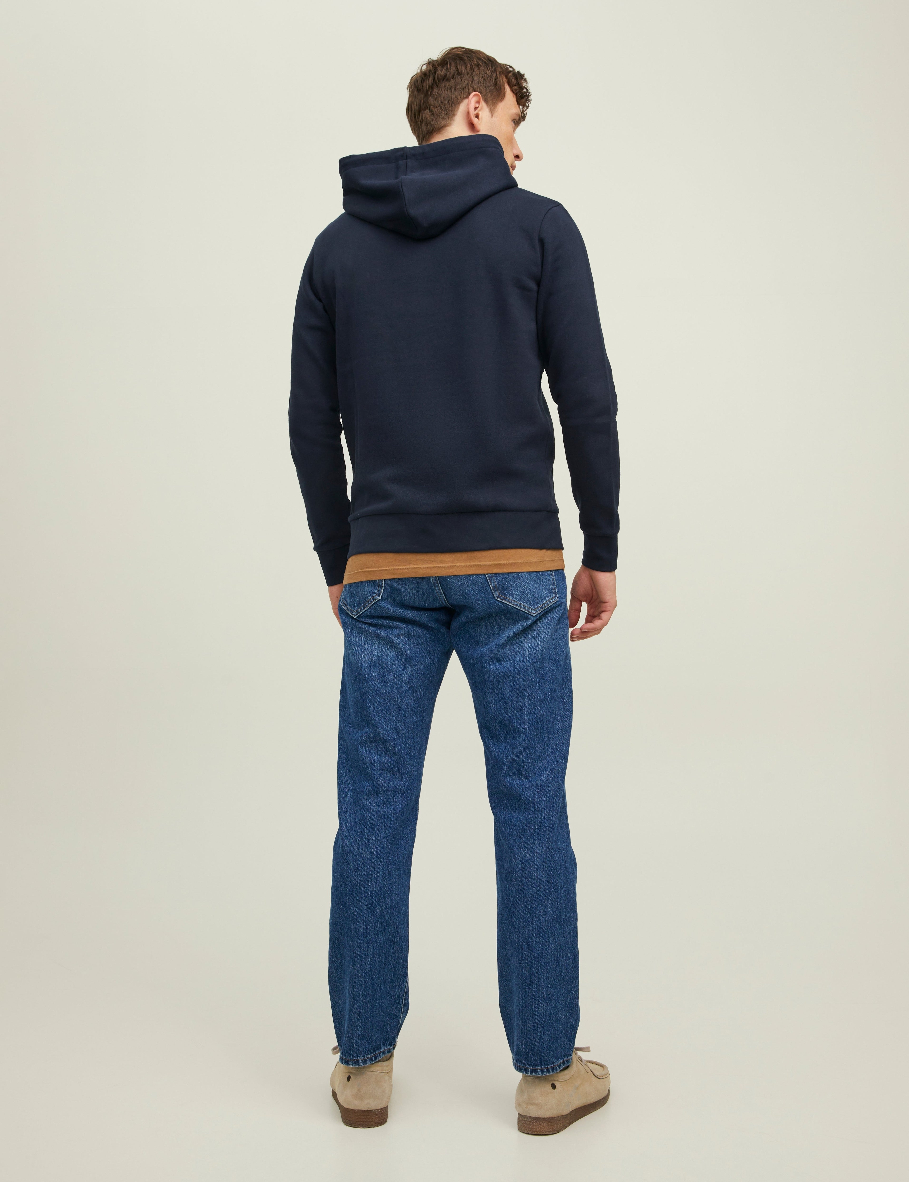 JACK & JONES JPRBLUARCHIE sweat hood in navy blazer - Image 2