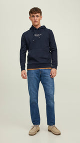 JACK & JONES JPRBLUARCHIE sweat hood in navy blazer - Image 4