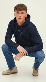 JACK & JONES JPRBLUARCHIE sweat hood in navy blazer - Image 7