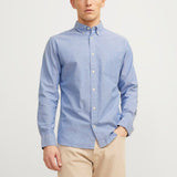 JACK & JONES JPRBLUBROOK oxford shirt in cashmere blue slim fit - Image 1
