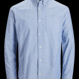 JACK & JONES JPRBLUBROOK oxford shirt in cashmere blue slim fit - Image 3