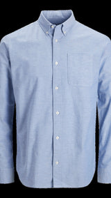 JACK & JONES JPRBLUBROOK oxford shirt in cashmere blue slim fit - Image 3