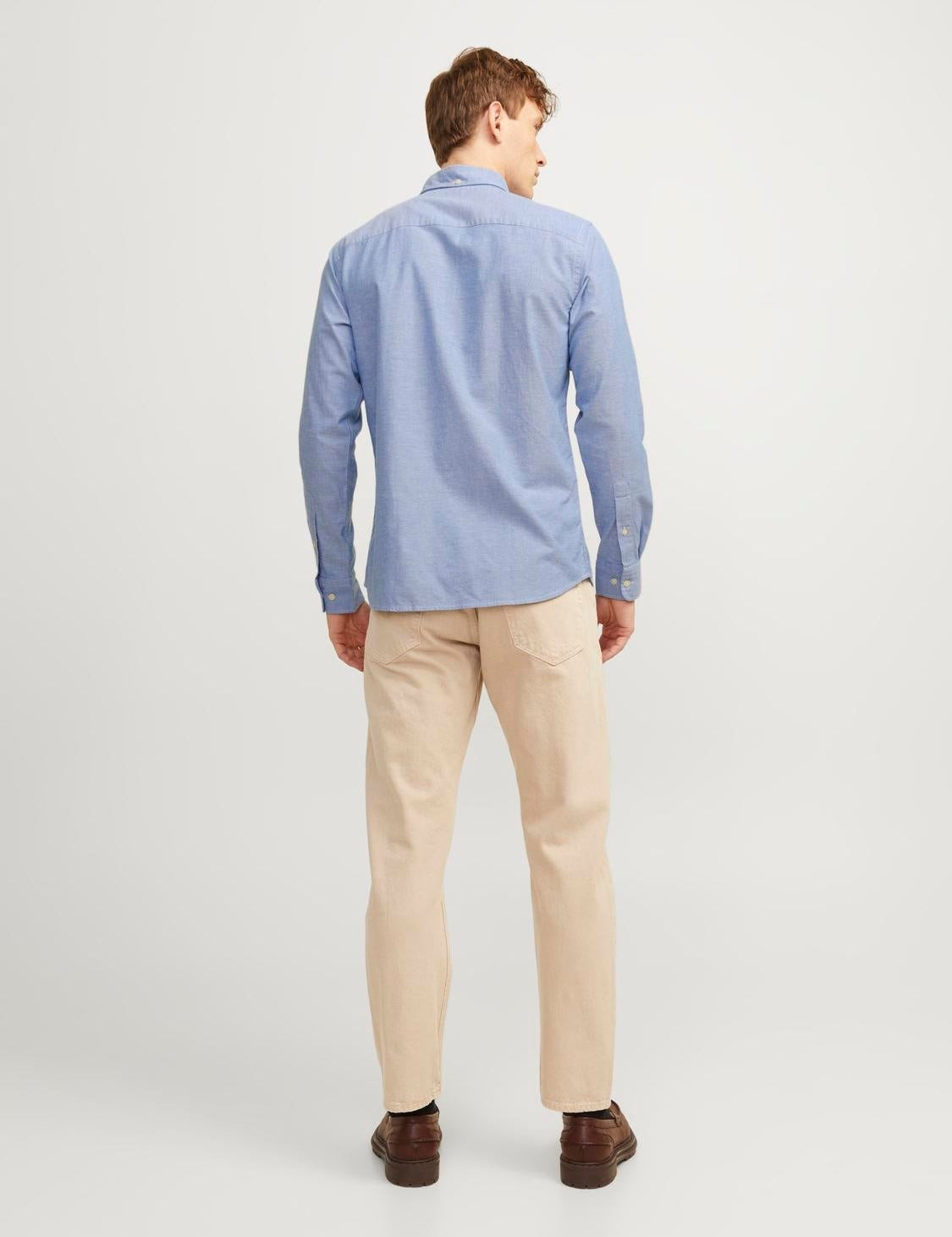 JACK & JONES JPRBLUBROOK oxford shirt in cashmere blue slim fit - Image 2