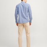JACK & JONES JPRBLUBROOK oxford shirt in cashmere blue slim fit - Image 2
