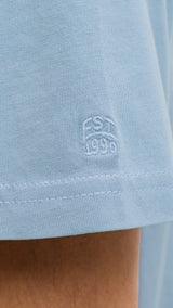 JACK & JONES JPRBLUCALEB tee - ashley blue