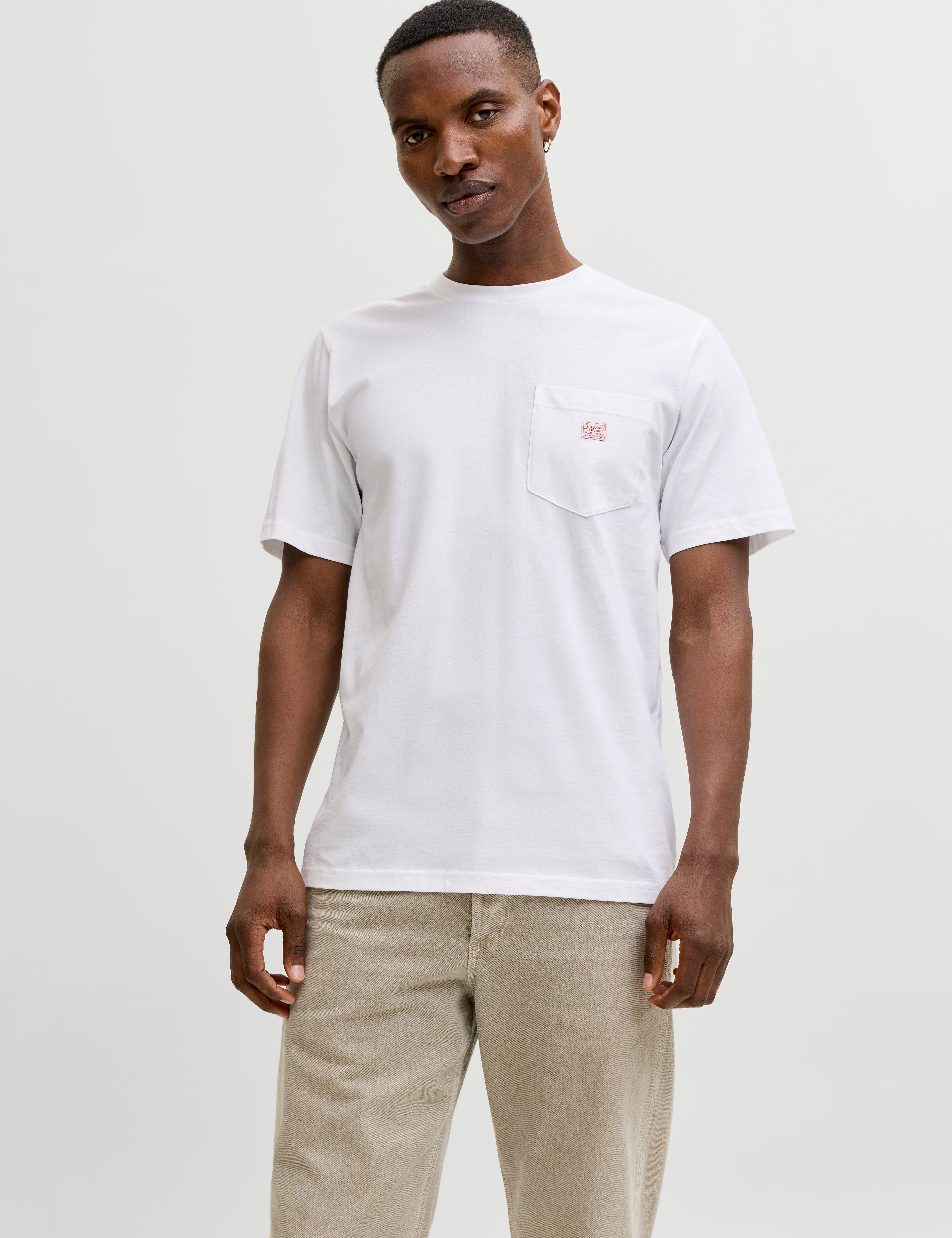JACK & JONES JPRBLUCALEB tee - bright white