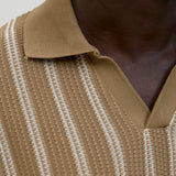 JACK & JONES JPRBLUHARRY split neck polo in elmwood - Image 6
