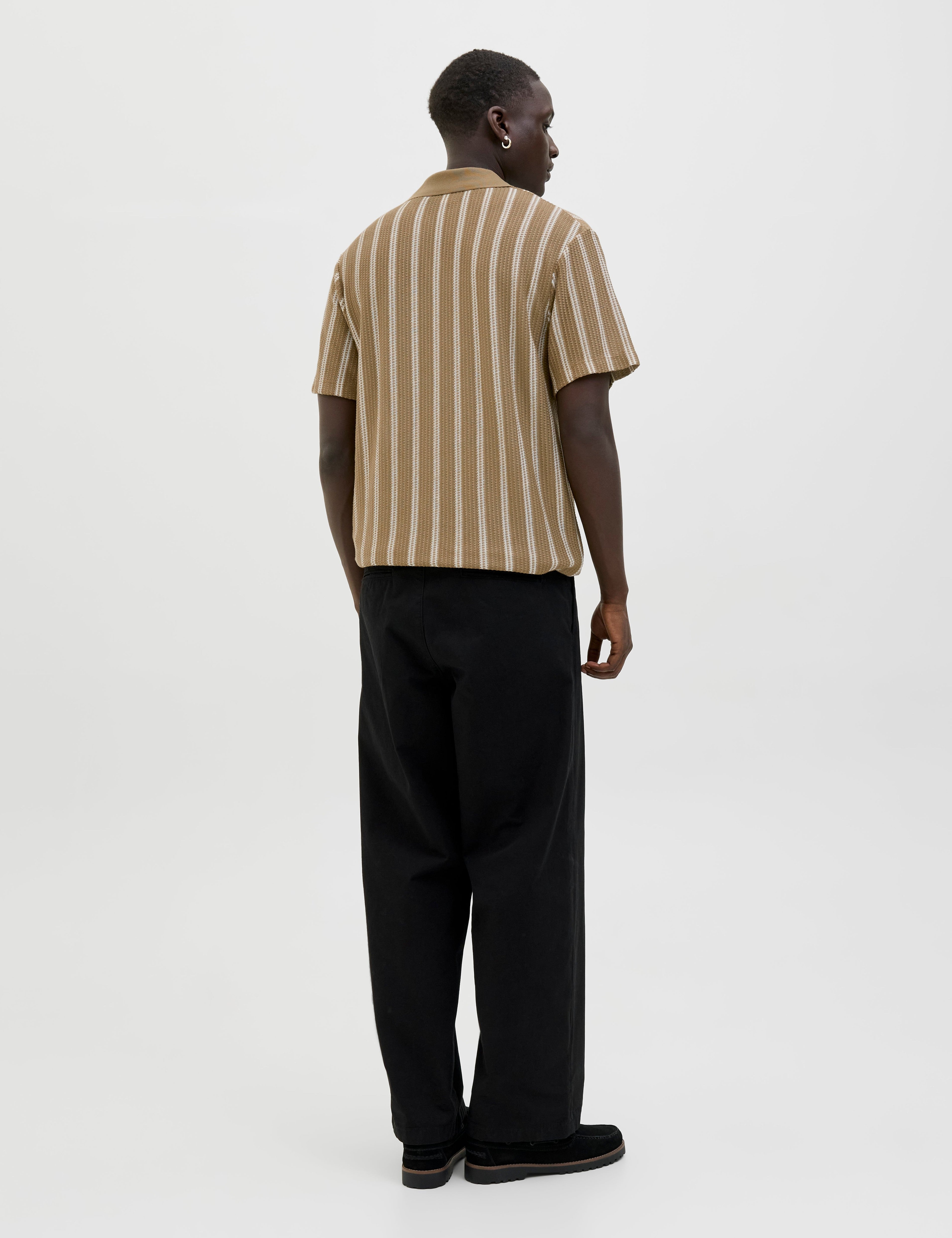 JACK & JONES JPRBLUHARRY split neck polo in elmwood - Image 2