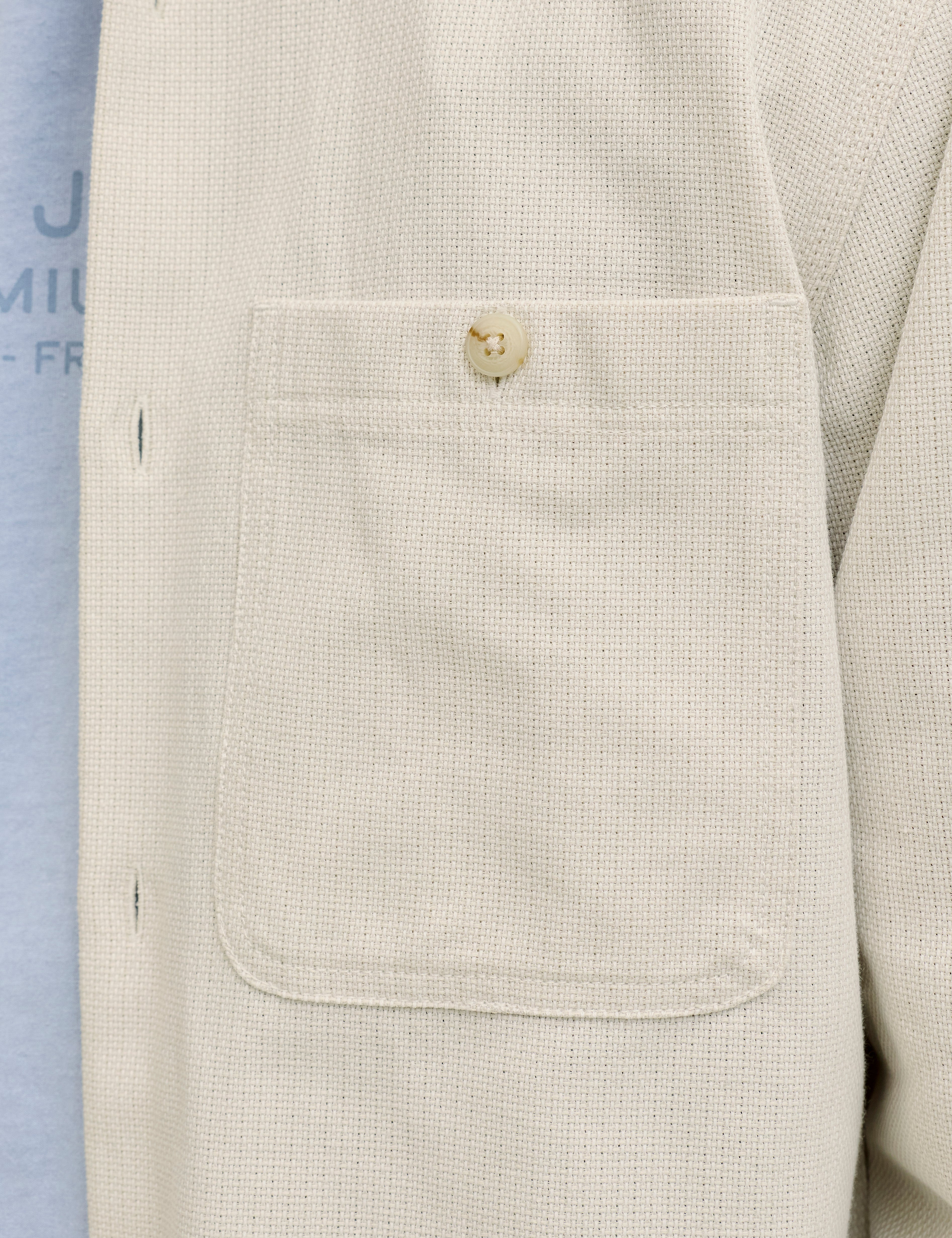 JACK & JONES JPRBLURAYLE linen solid shirt - moonstruck regular fit