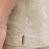 JACK & JONES JPRCCLAWRENCE linen resort shirt in silver lining - Image 6