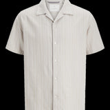 JACK & JONES JPRCCMONTANA dobby resort shirt in silver lining - Image 3