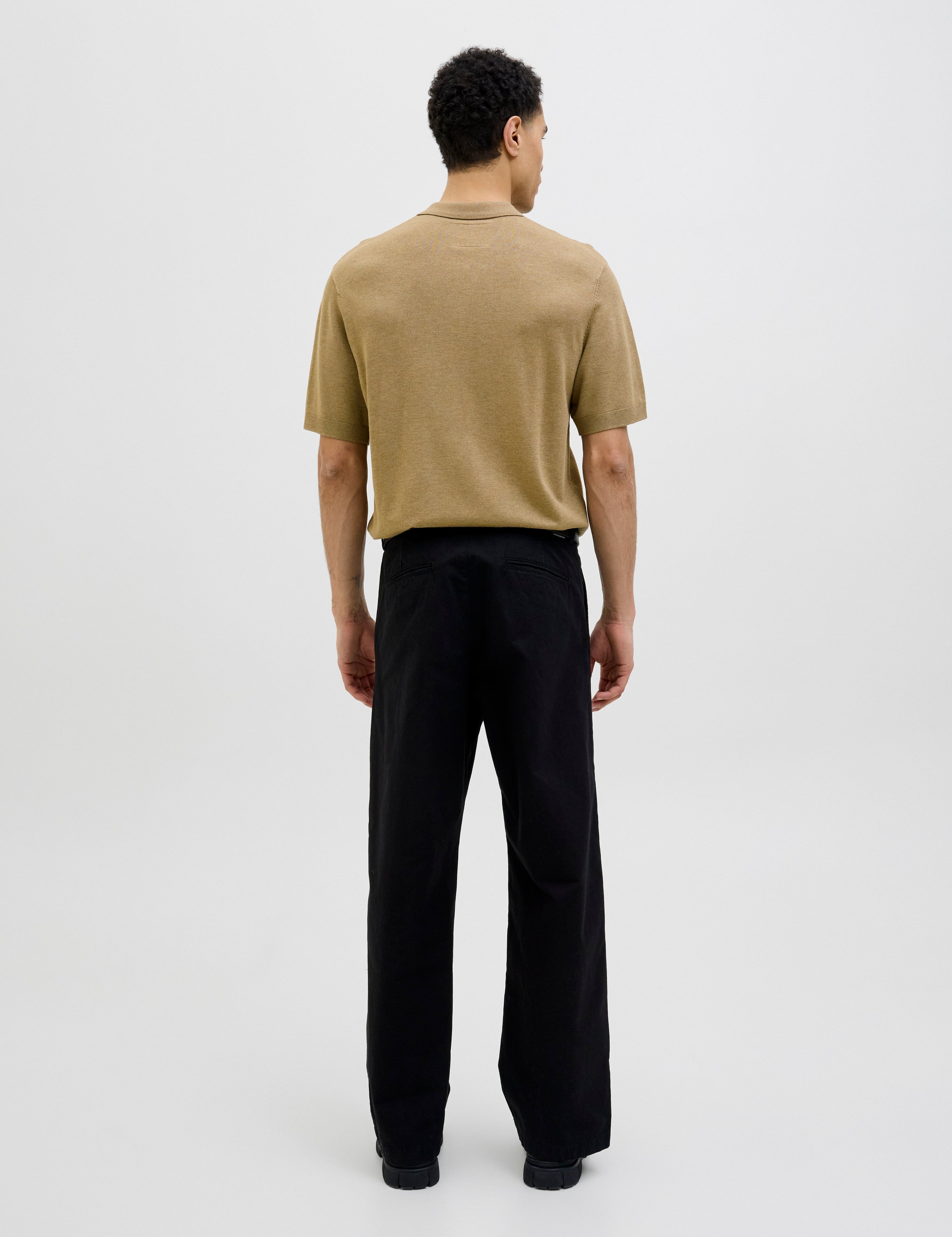 JACK & JONES JPRCCWILLIAM knit polo in elmwood - Image 2