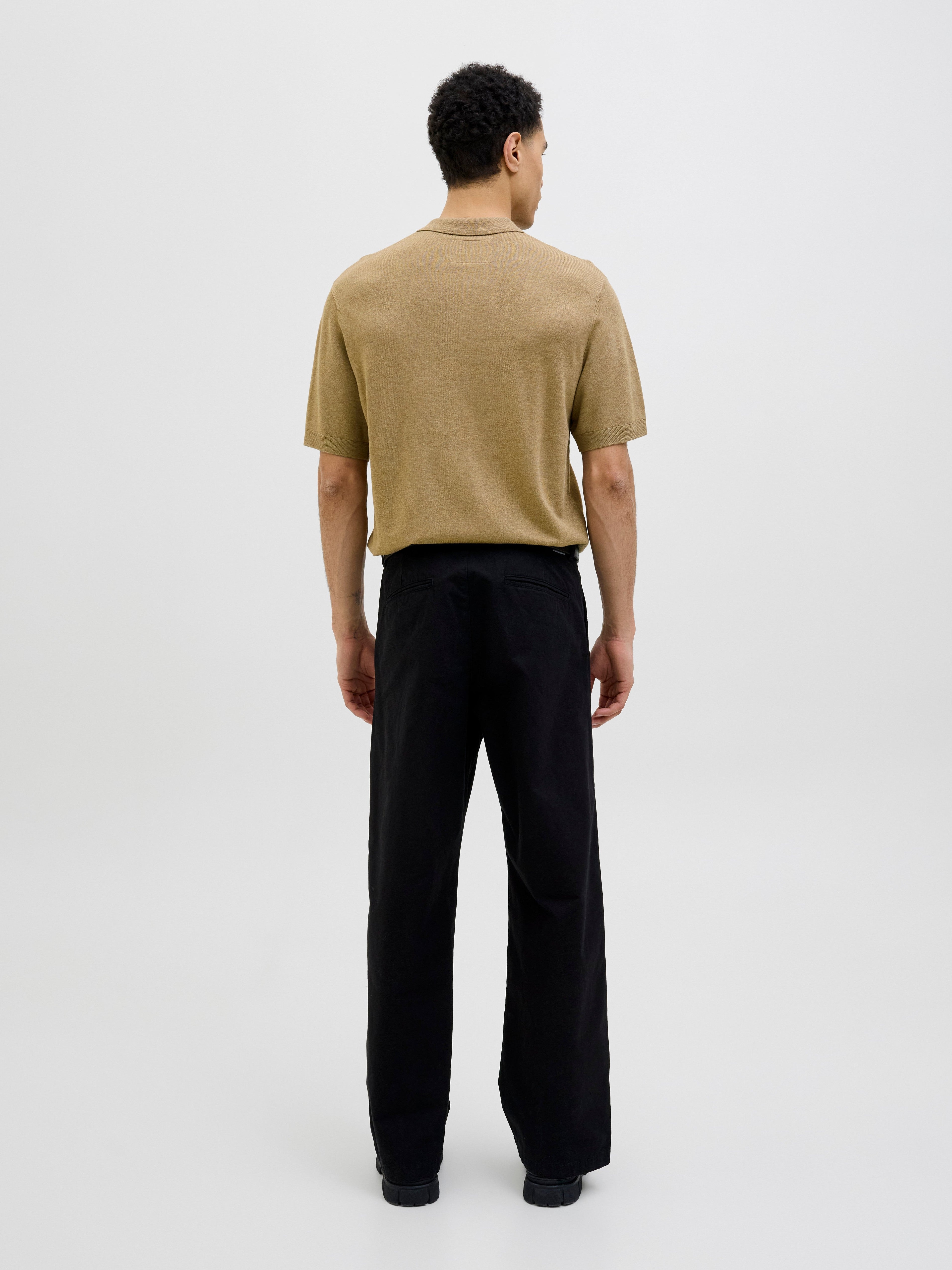 JACK & JONES JPRCCWILLIAM knit polo in elmwood - Image 2