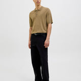 JACK & JONES JPRCCWILLIAM knit polo in elmwood - Image 4