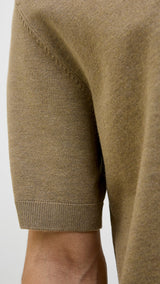 JACK & JONES JPRCCWILLIAM knit polo in elmwood - Image 5