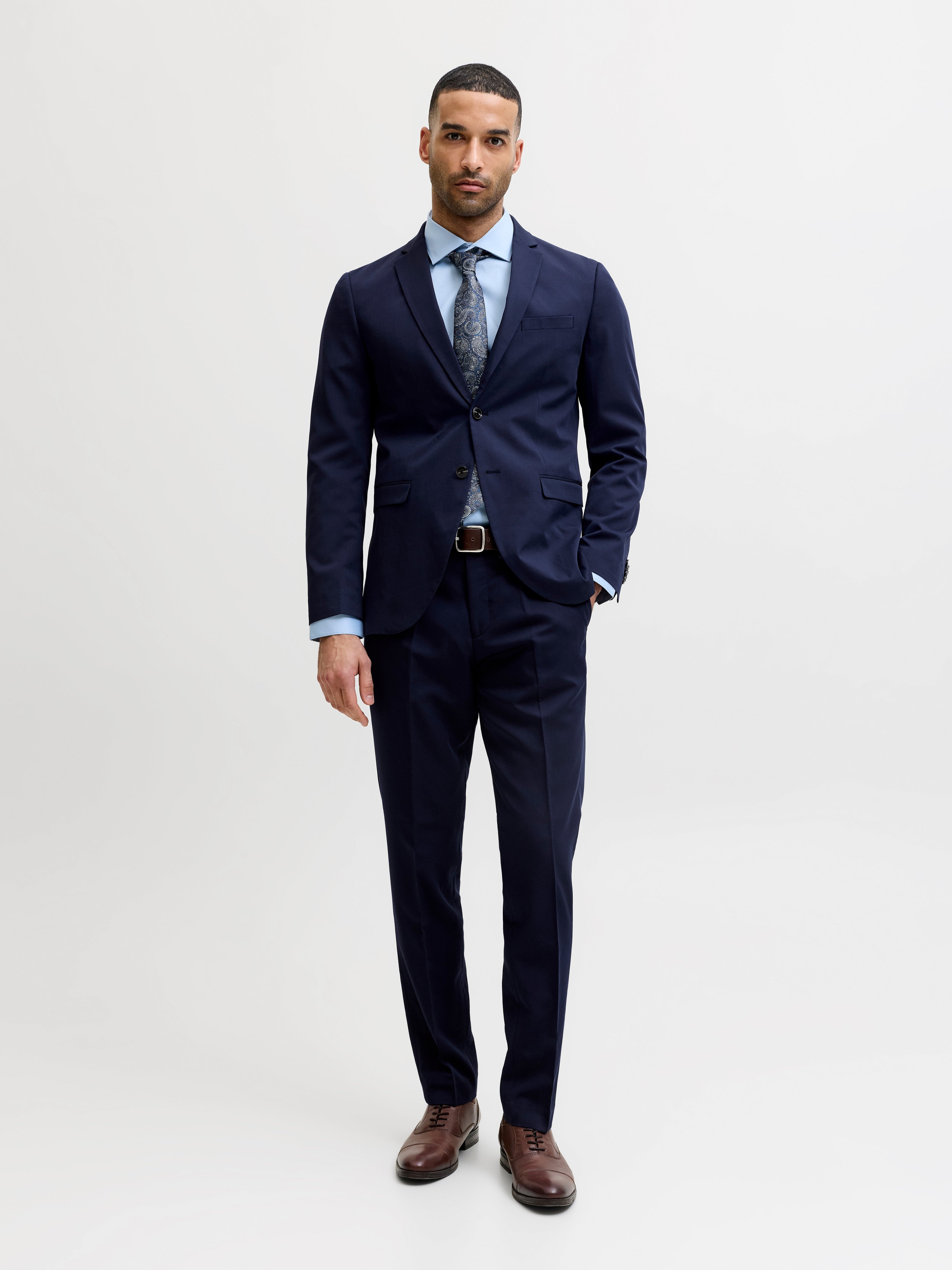 JACK & JONES JPRFRANCO blazer in medieval blue - Image 5