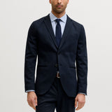 JACK & JONES JPRJAXON jersey blazer in dark navy - Image 1