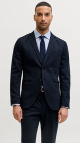 JACK & JONES JPRJAXON jersey blazer in dark navy - Image 1