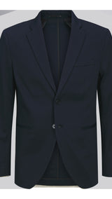 JACK & JONES JPRJAXON jersey blazer in dark navy - Image 3