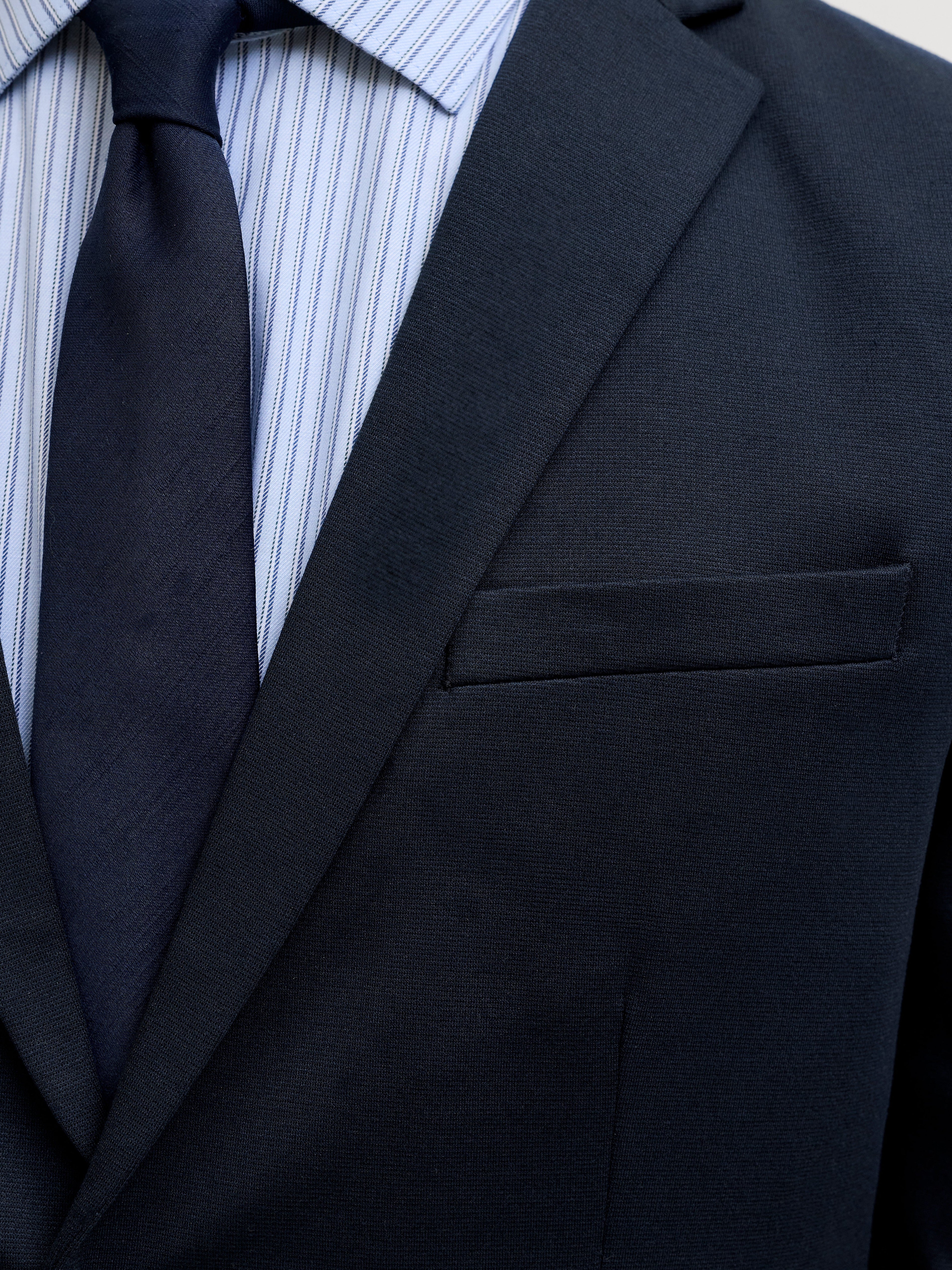 JACK & JONES JPRJAXON jersey blazer in dark navy - Image 6