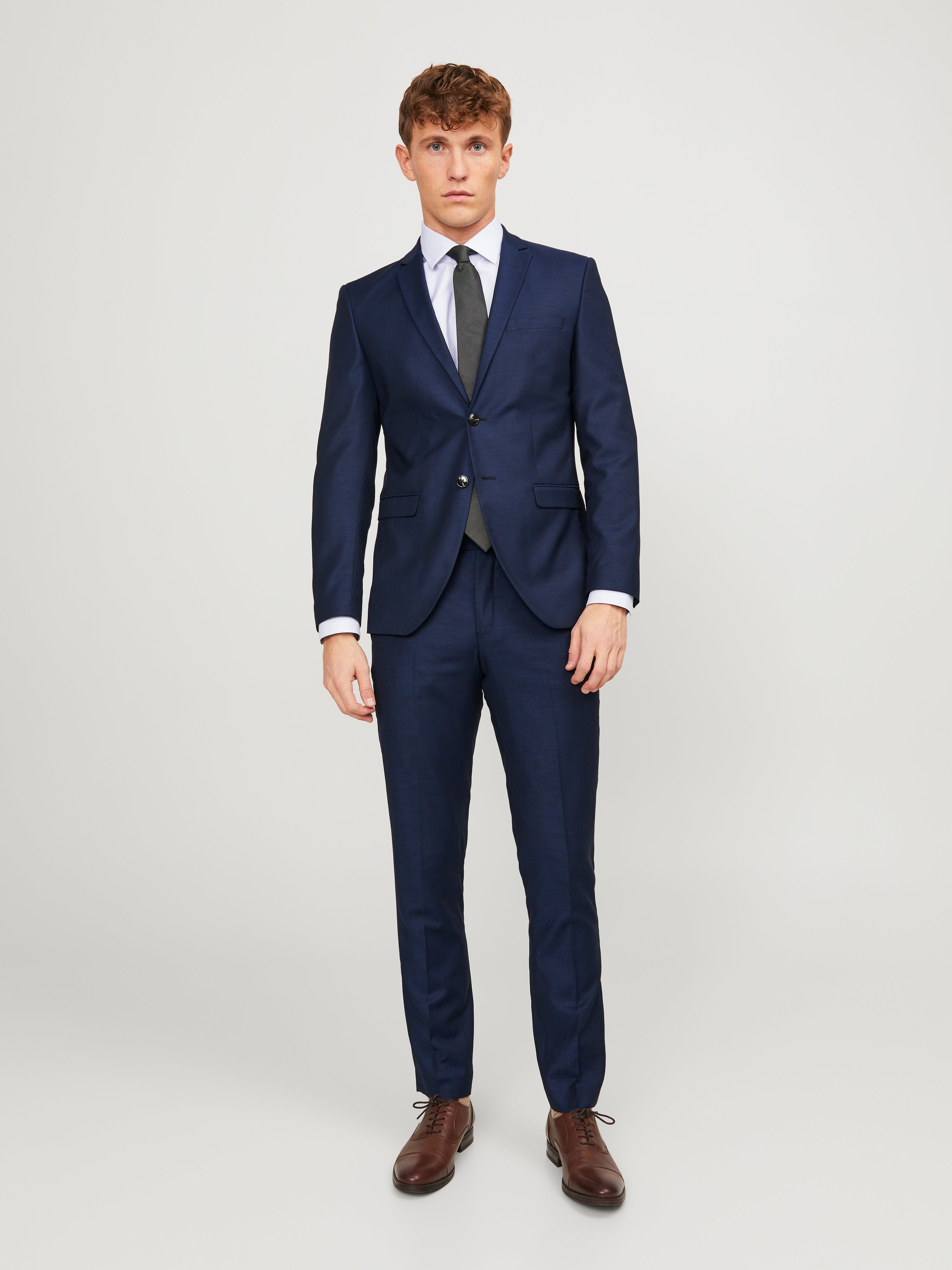 JACK & JONES JPRSOLARIS blazer in dark navy - Image 5