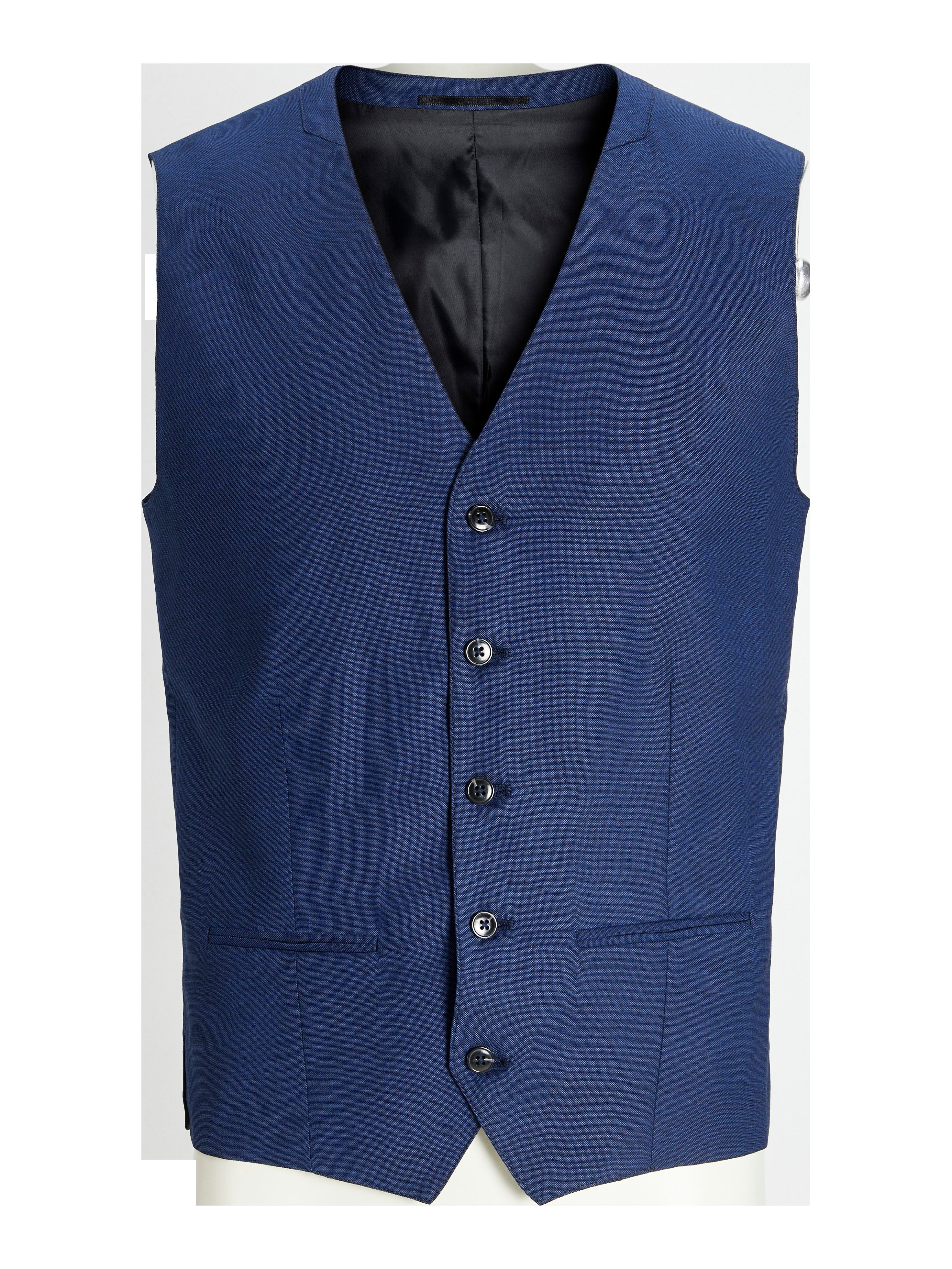 JACK & JONES JPRSOLARIS waistcoat in medieval blue - Image 3