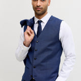 JACK & JONES JPRSOLARIS waistcoat in medieval blue - Image 8