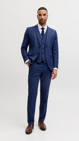 JACK & JONES JPRSOLARIS waistcoat in medieval blue - Image 5