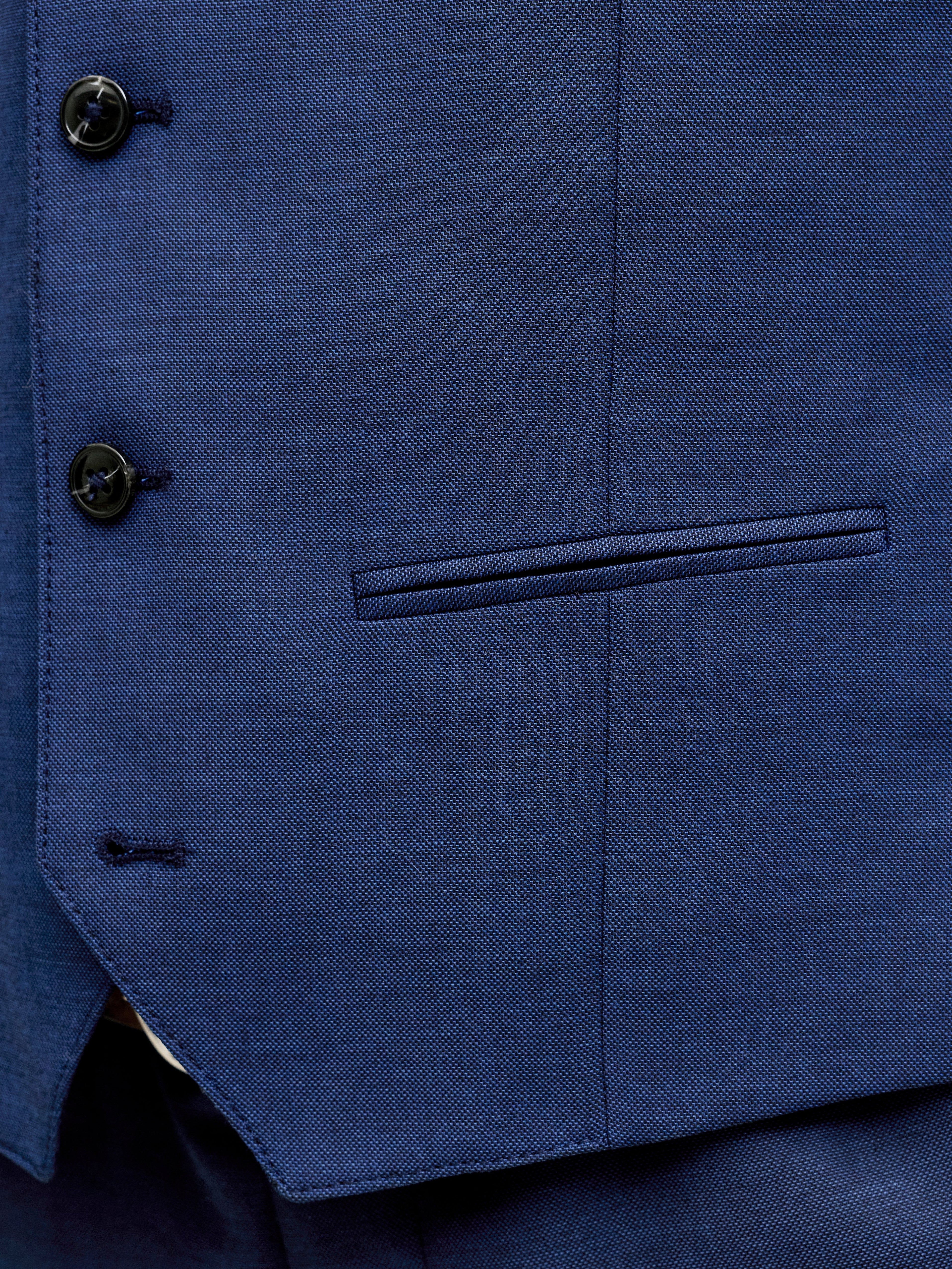 JACK & JONES JPRSOLARIS waistcoat in medieval blue - Image 6