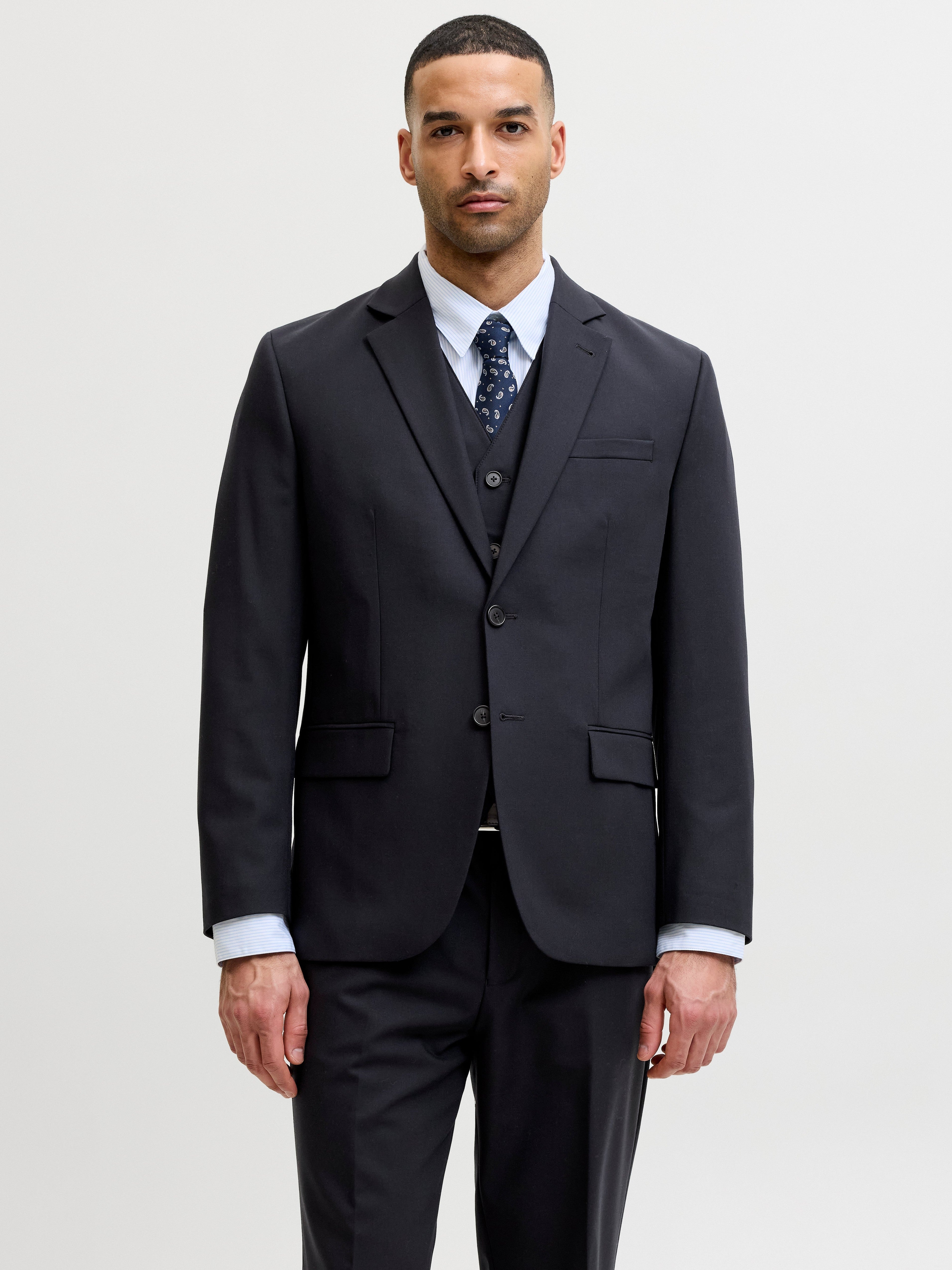 JACK & JONES JPRTHEO blazer in dark navy - Image 1