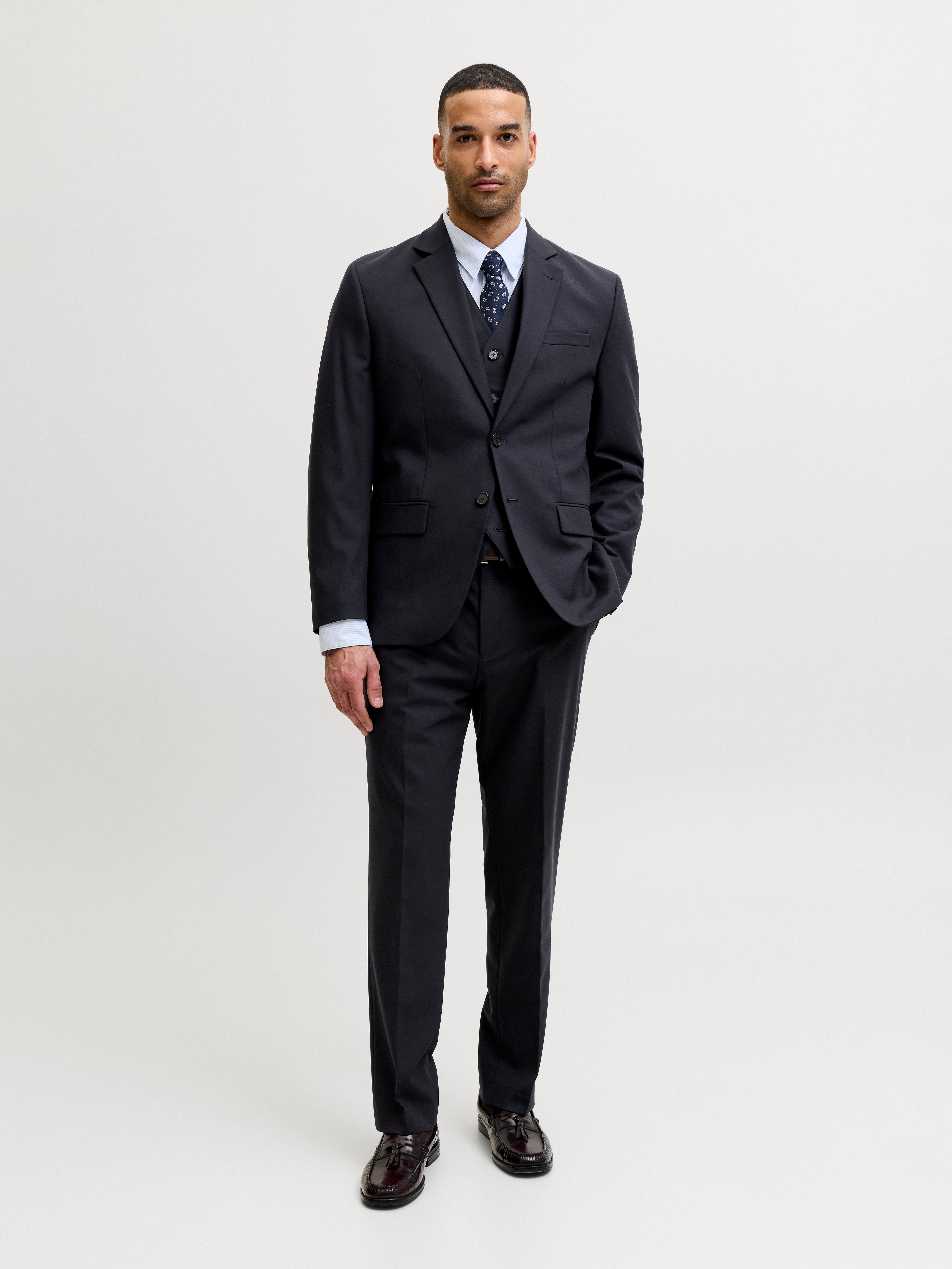 JACK & JONES JPRTHEO blazer in dark navy - Image 5