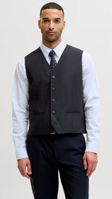 JACK & JONES JPRTHEO waistcoat in dark navy - Image 1