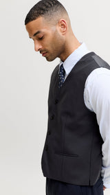 JACK & JONES JPRTHEO waistcoat in dark navy - Image 8