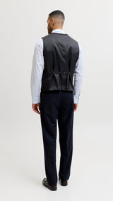 JACK & JONES JPRTHEO waistcoat in dark navy - Image 2