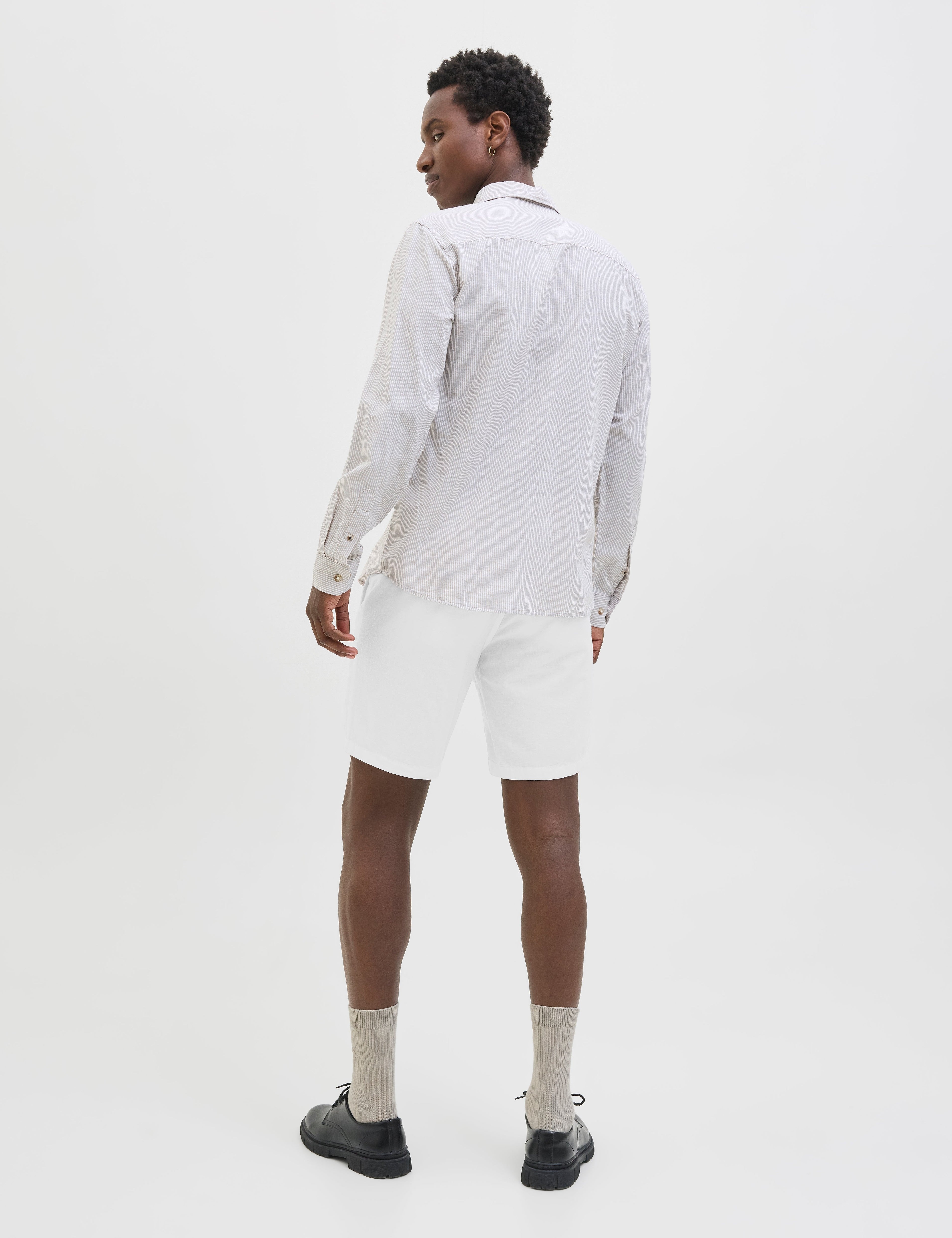 JACK & JONES JPSTACE summer linen blend short in black - Image 2