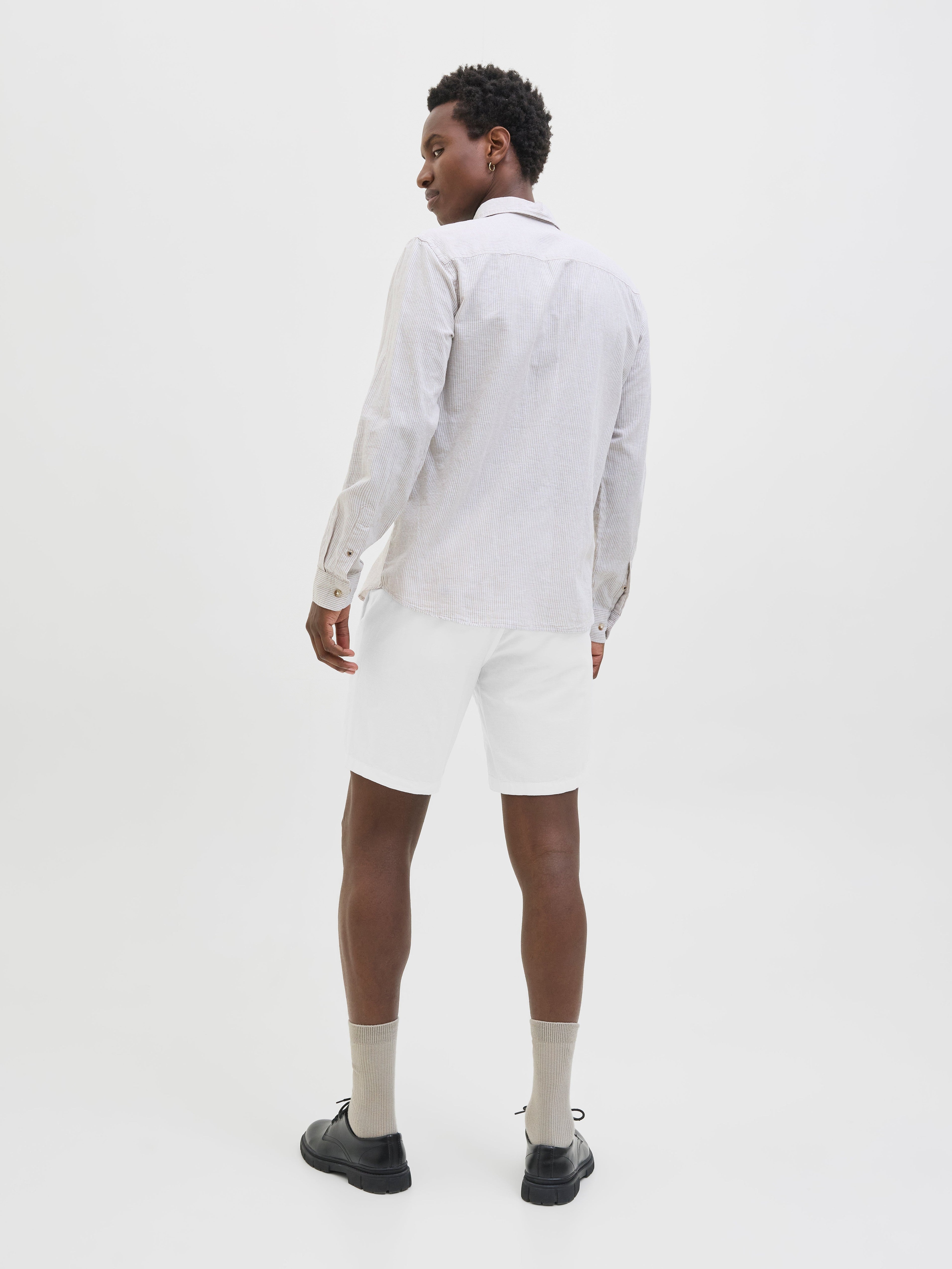 JACK & JONES JPSTACE summer linen blend short in black - Image 2