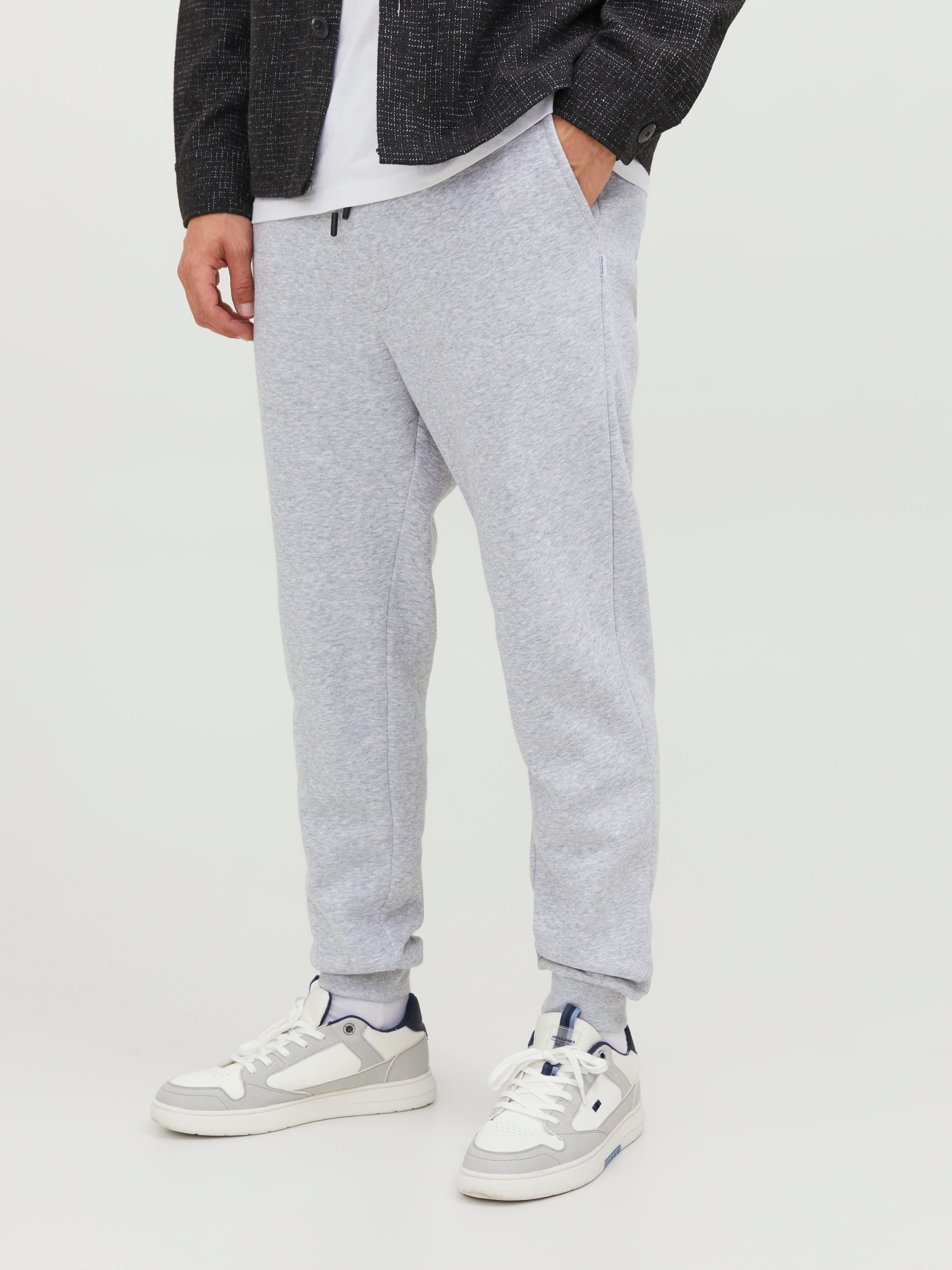 JACK & JONES JPSTGORDON bradley sweat pant in light grey  - Image 1