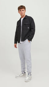 JACK & JONES JPSTGORDON bradley sweat pant in light grey  - Image 5