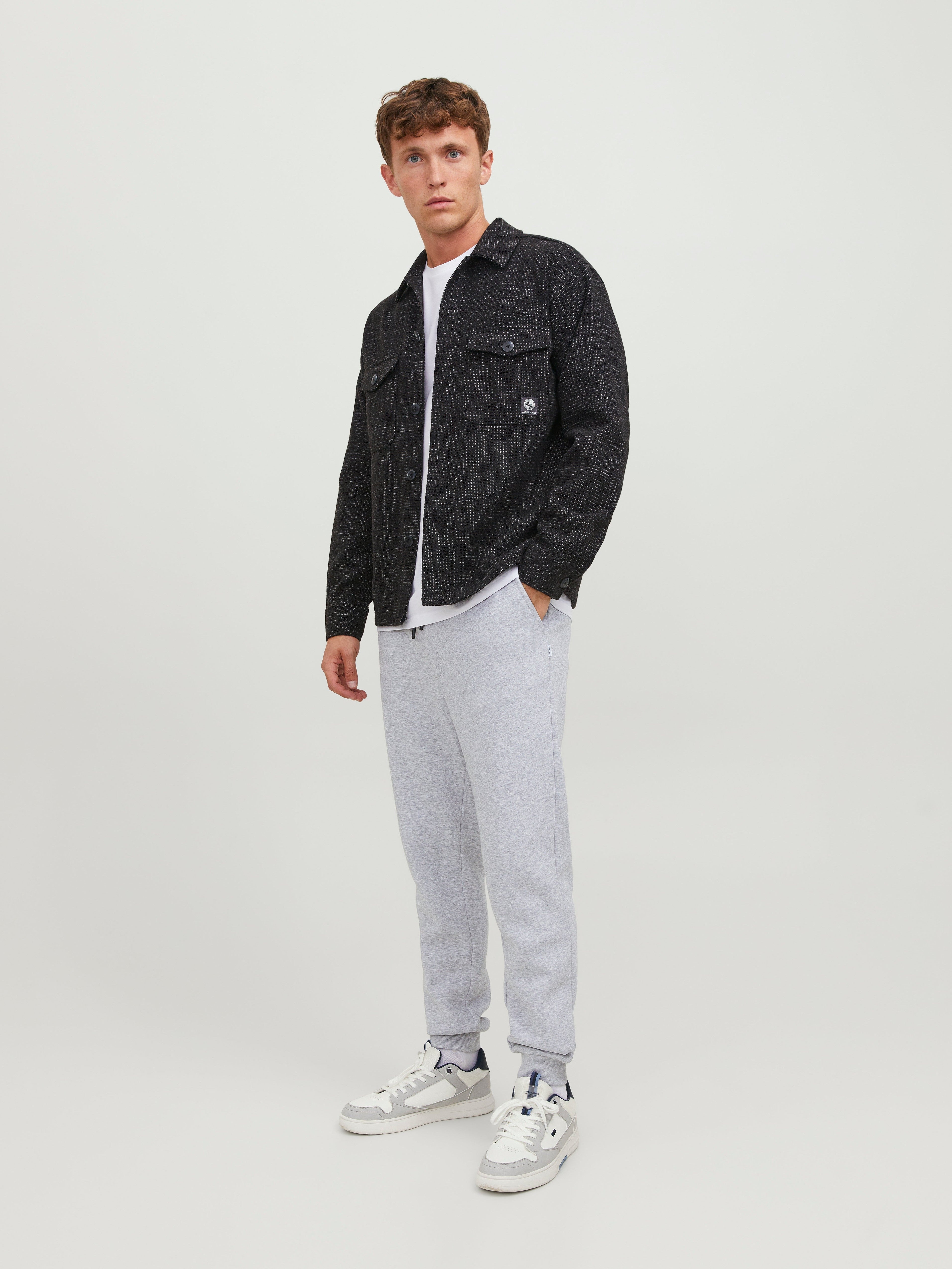 JACK & JONES JPSTGORDON bradley sweat pant in light grey  - Image 5