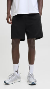 JACK & JONES JPSTGORDON fusion sweat shorts - black